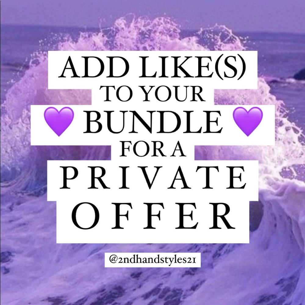 I GIVE PRIVATE OFFERS 💜